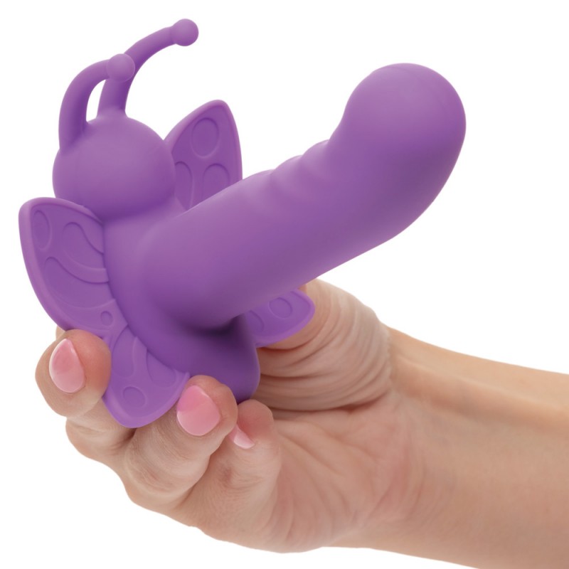 calexotics first time rotating venus butterfly rechargeable vibrating dildo  unique rotating tip