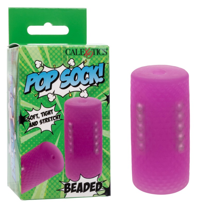calexotics pop sock beaded stroker penis male masturbator  with exquisite package