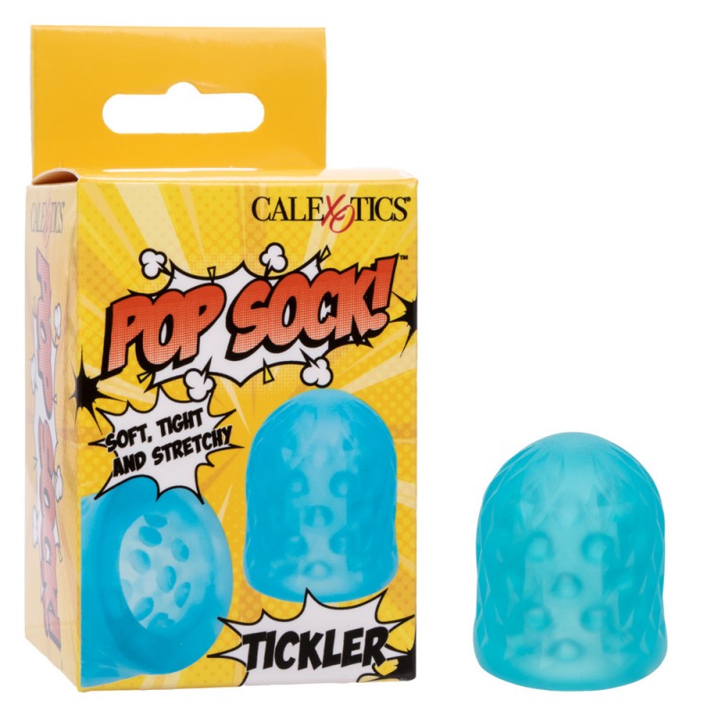 calexotics pop sock tickler reversible textured stroker male masturbator with exquisite package
