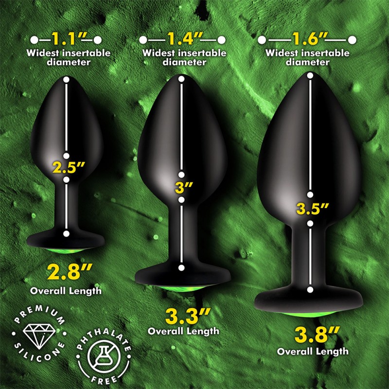 butt plug silicone anal plug set for men