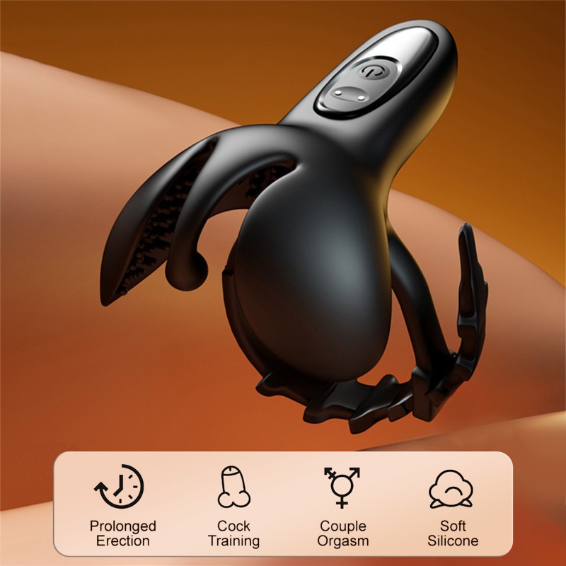adjustable silicone cock ring vibrator for male