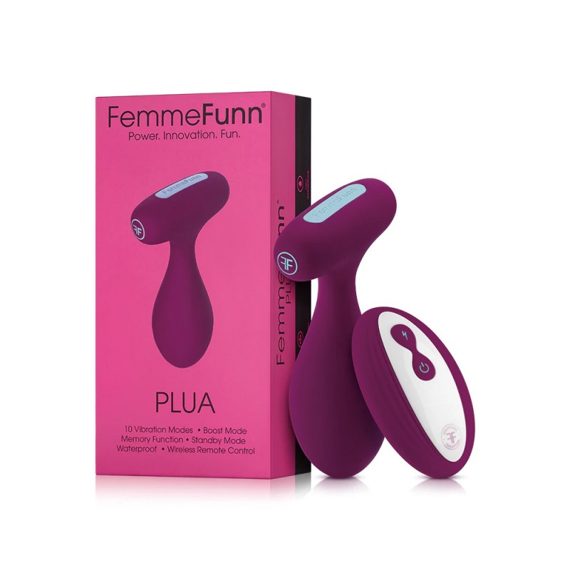 femmefunn plua rechargeable silicone vibrating anal plug comfortable