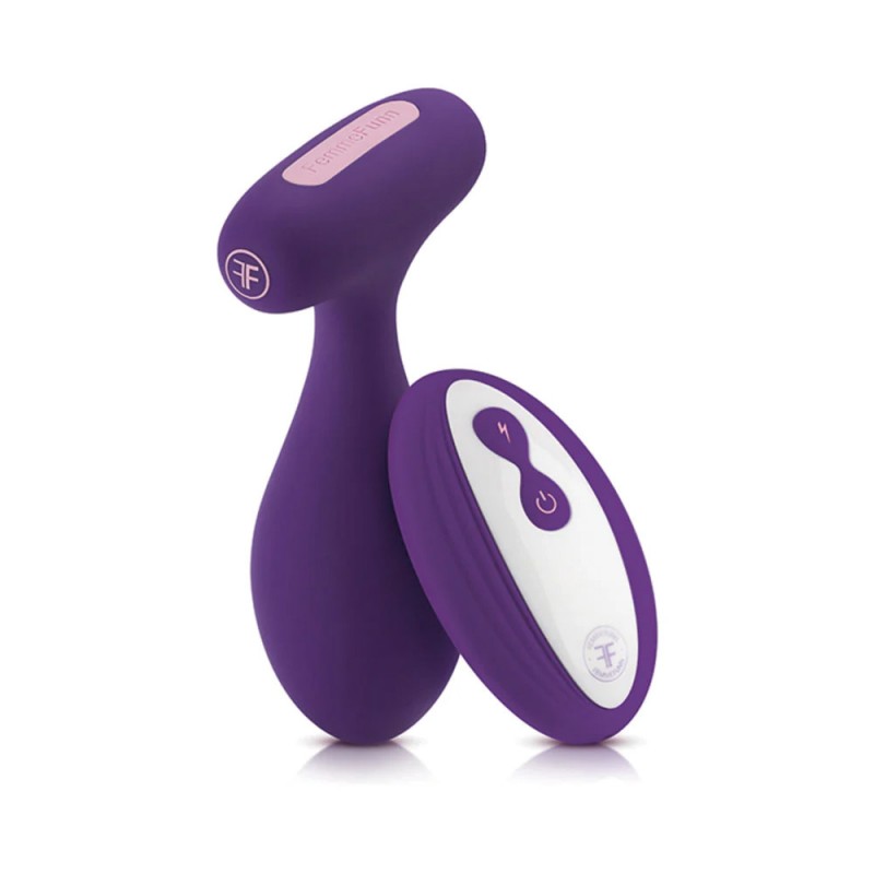 femmefunn plua rechargeable silicone vibrating anal plug twenty vibration modes