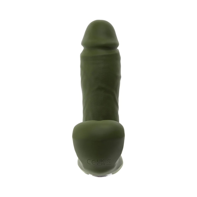 gender x the hunk rechargeable green silicone vibrating grind pad with remote control