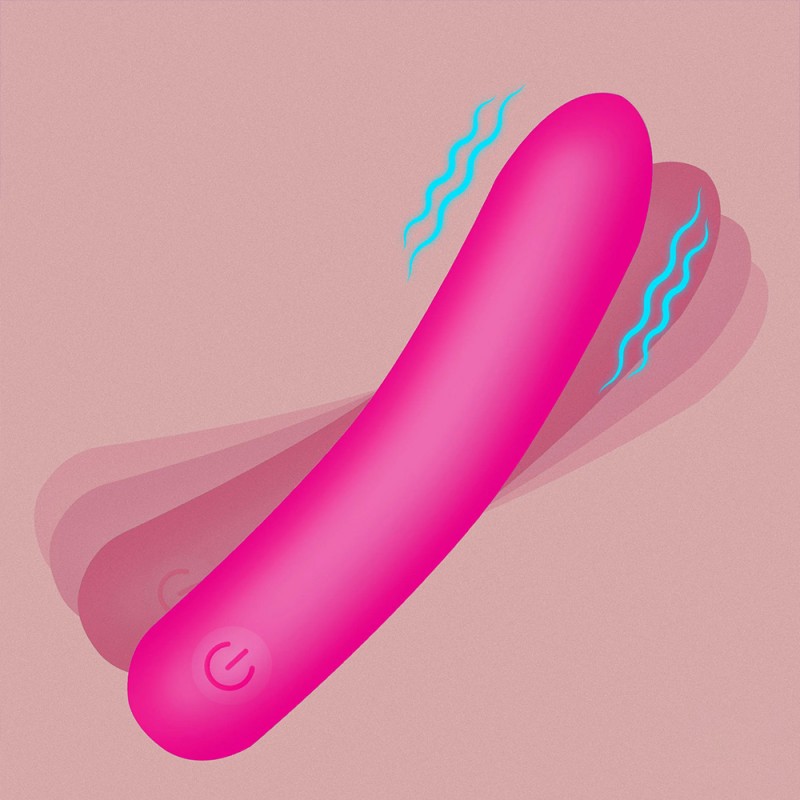 tapered flexible silicone bullet pink flexible curved design