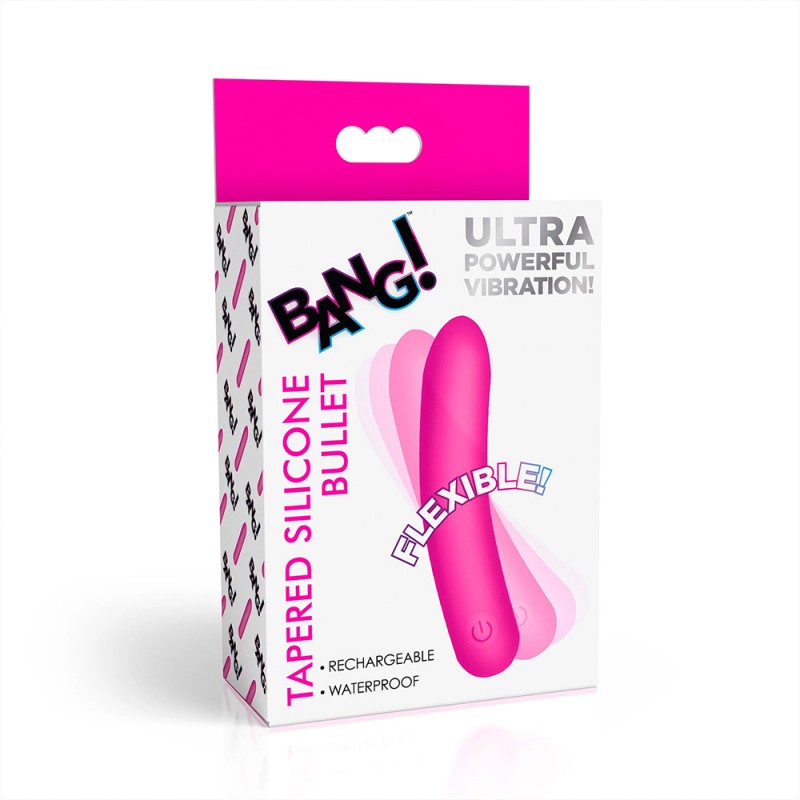 tapered flexible  silicone bullet pink nice produce