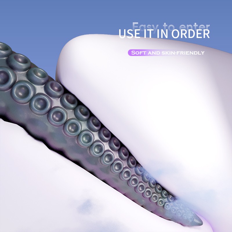 Gender-inclusive Cthulhu vibrator for solo or couples' fantasy play
