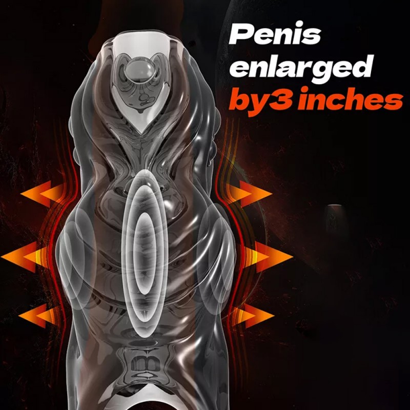 black penis sleeve and extenders