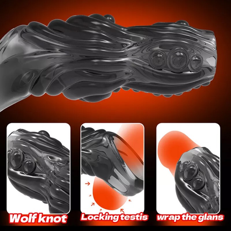 black penis sleeve and extenders for couple