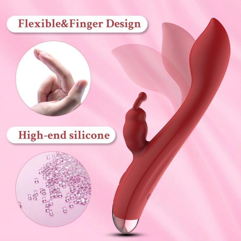 rabbit vibrator silicone clitoral g spot stimulator for women