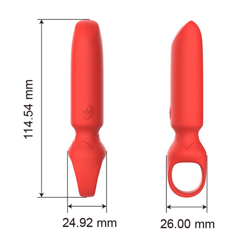 venusfun silicone g-spot clitoral bullet vibrator with buckle design suitable for asian