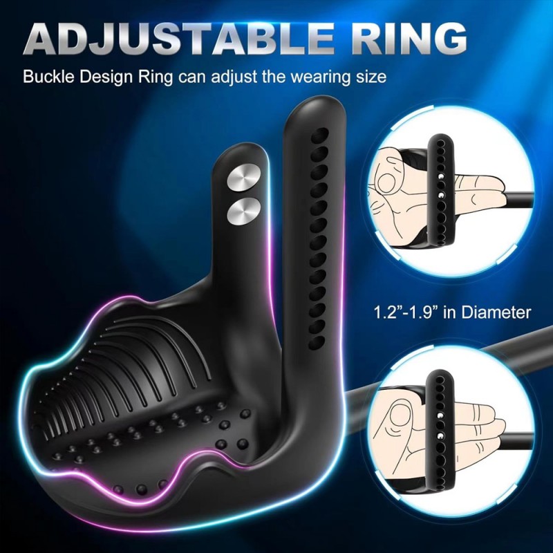 butt plug double-head adjustable penis ring with remote for men