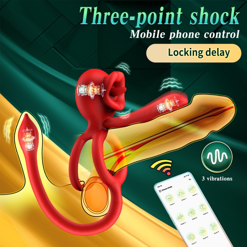 tongue licking masturbator with app control for men