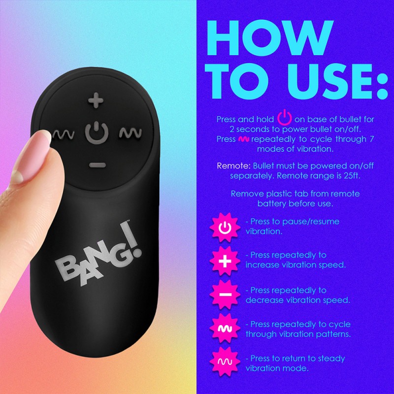 bang vibrating rainbow butt plug silicone anal plug vibrator with remote control for women men