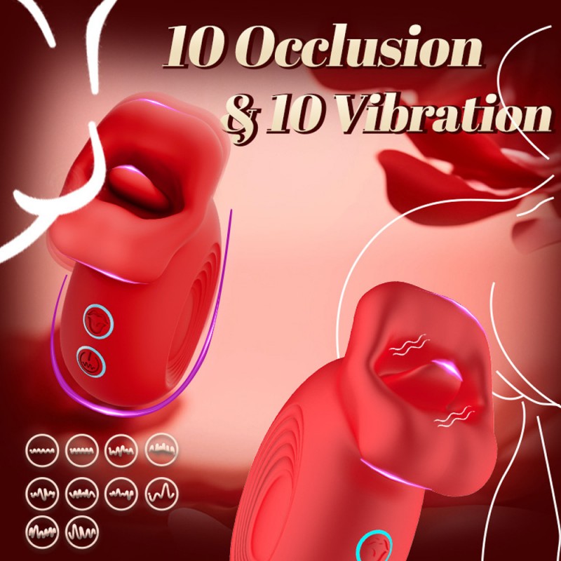venusfun kiss fun occlusal lip vibrating clitoral silicone massager 10occlusion