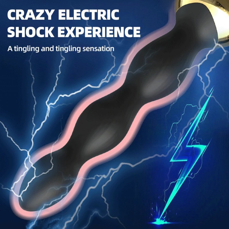 venusfun vibrating electric shock prostate massager with remote control crazy shock