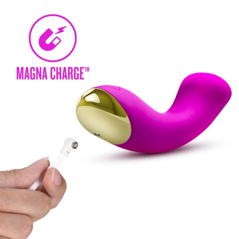 blush aria bangin af rechargeable silicone g-spot vibrator 5unique rhythms