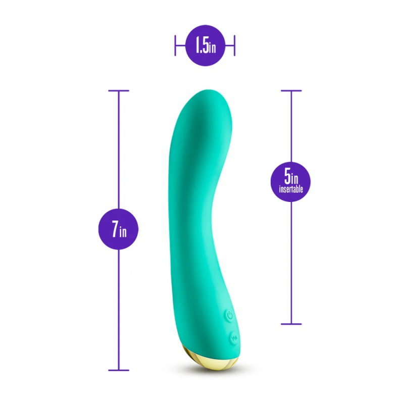 blush aria luscious af stimulation silicone g-spot vibrator suitable size