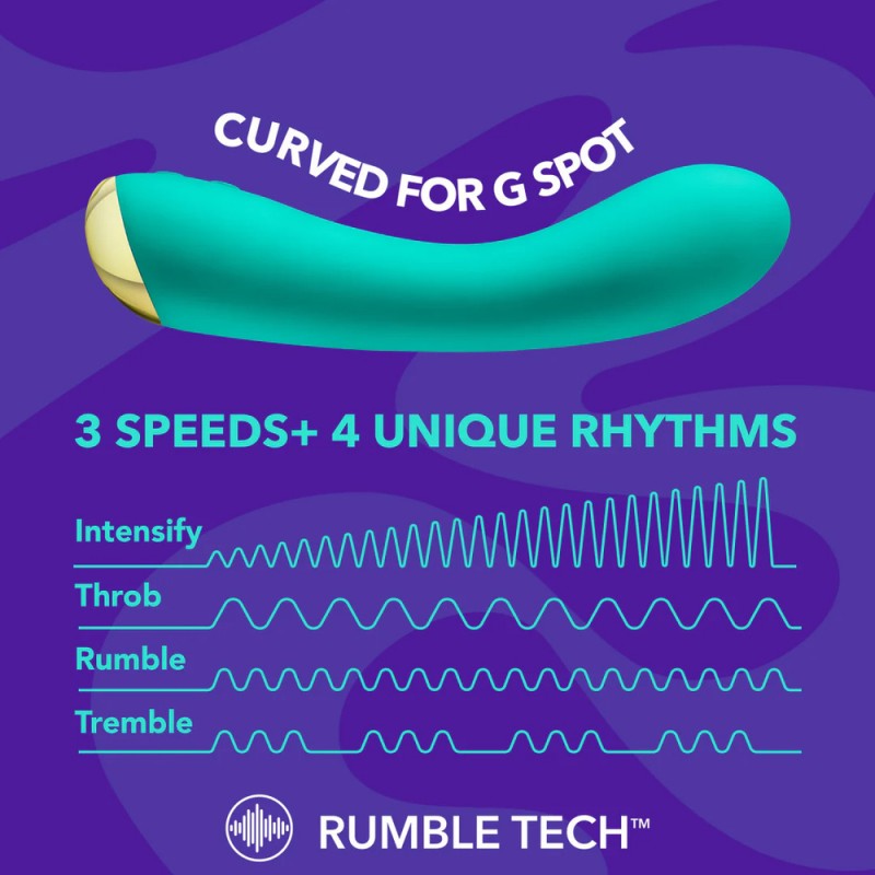 blush aria luscious af stimulation silicone g-spot vibrator 3speeds