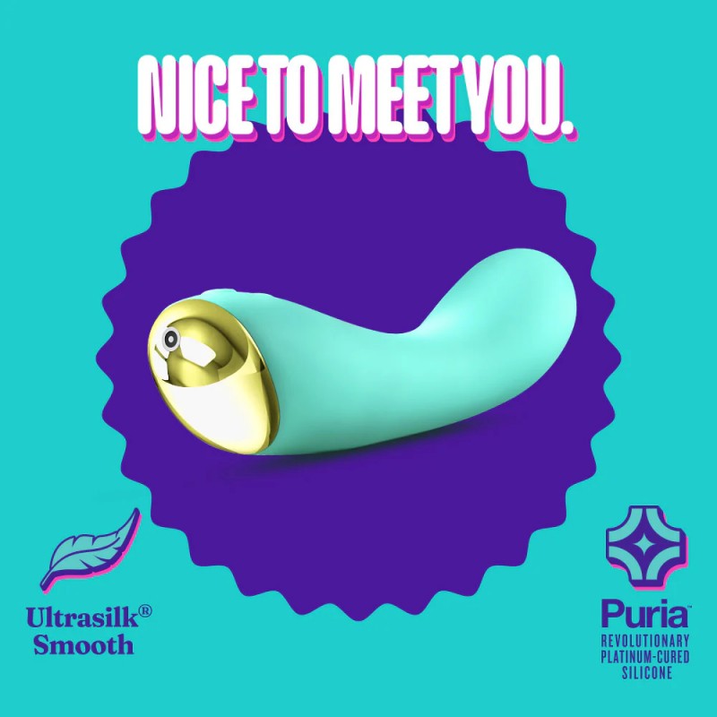 blush aria luscious af stimulation silicone g-spot vibrator premium silicone