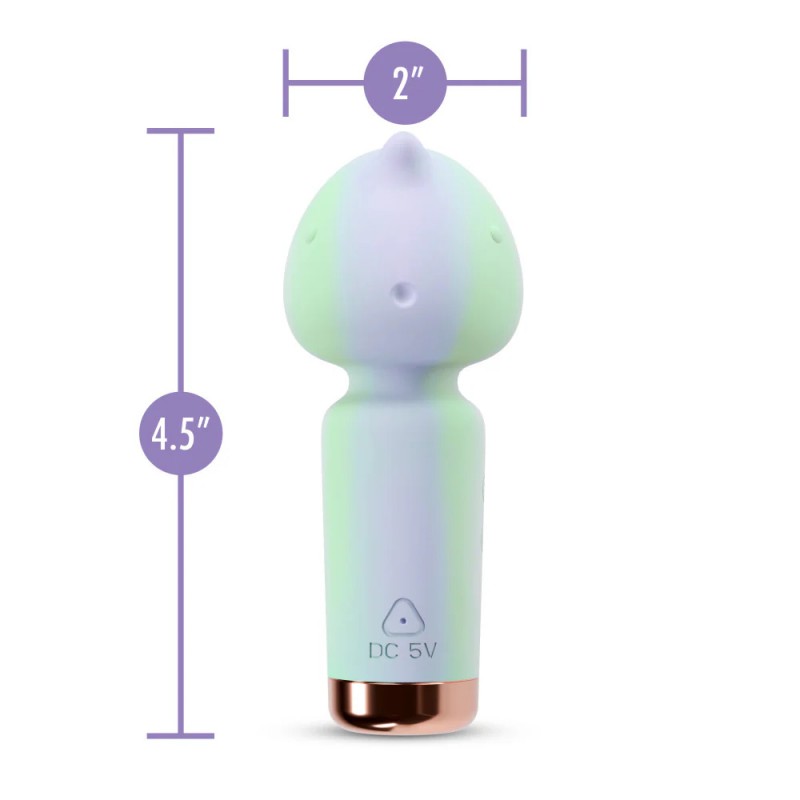 blush play with me unicorn dreams silicone wand clitoral vibrator suitable for beginners