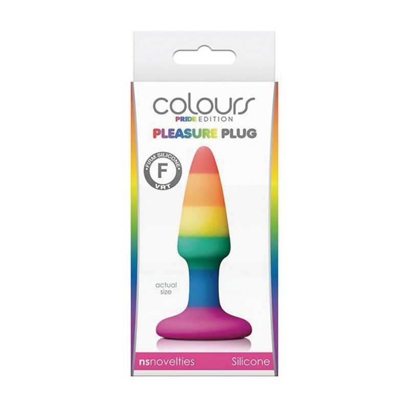 ns novelties colours pride edition pleasure rainbow anal plug suitable size for beginners