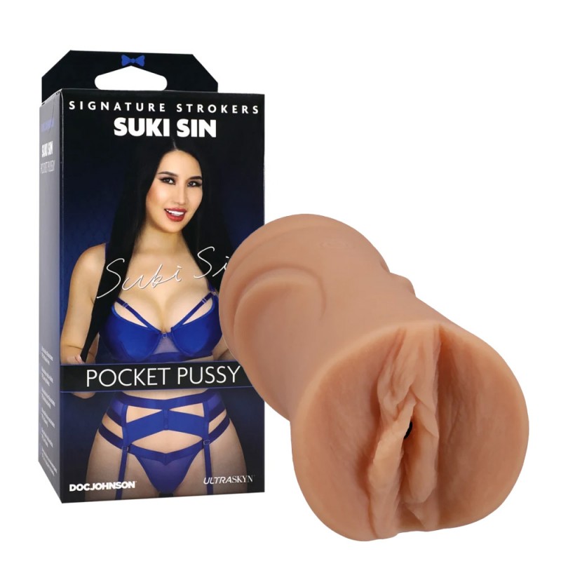 doc johnson main squeeze ultraskyn suki sin pocket pussy stroker squeeze plate