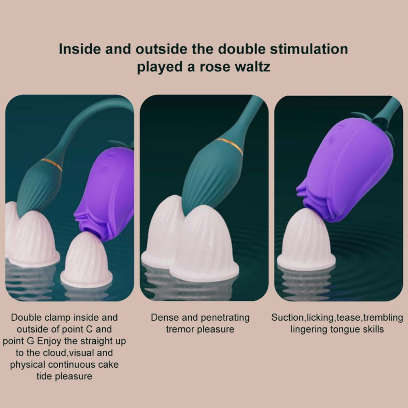 luxeluv aglaia rose vibe double stimulation