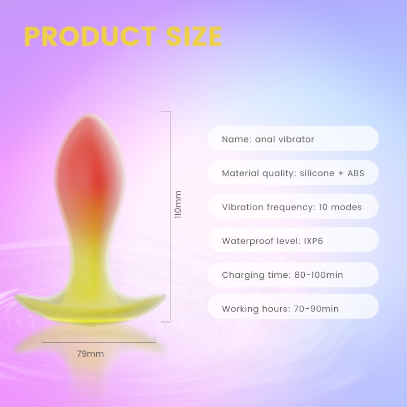 venusfun koi silicone vibrating clitoral butt plug with remote control easy to insert