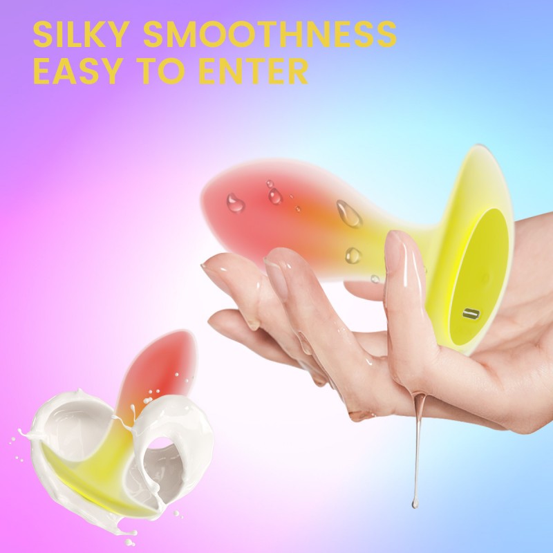 venusfun koi silicone vibrating clitoral butt plug with remote control silky smoothness