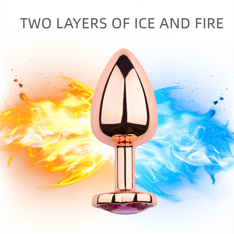 venusfun metal butt plug purple luxury jewelry anal trainer