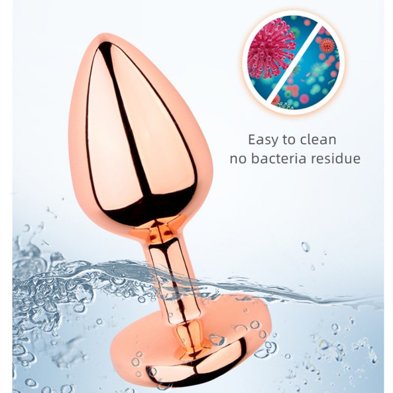 venusfun metal butt plug purple luxury jewelry anal trainer
