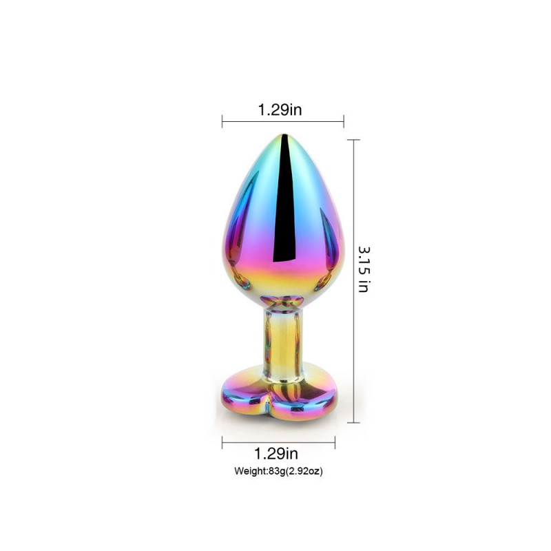 venusfun metal butt plug rainbow luxury jewelry anal trainer