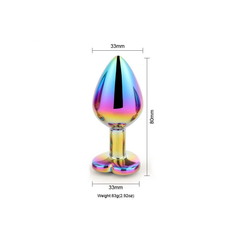 venusfun metal butt plug rainbow luxury jewelry anal trainer