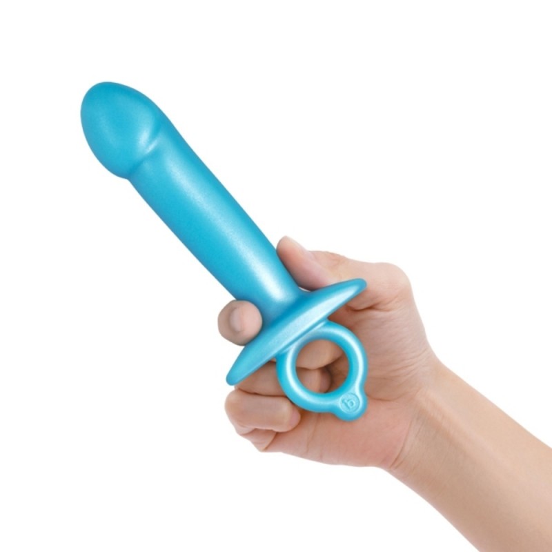 b-vibe butties lil dil silicone anal dildo butt toy with finger ring realistic appearance