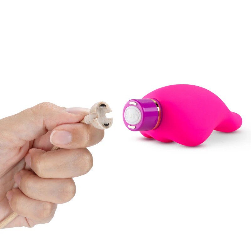 blush aria epic af curved fuchsia silicone clitoral vibrator usb charging