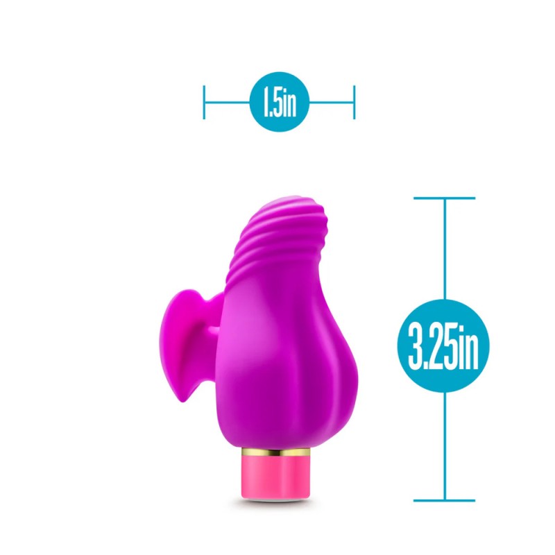 blush aria erotic af finger fin silicone rechargeable clitoral vibrator suitable size