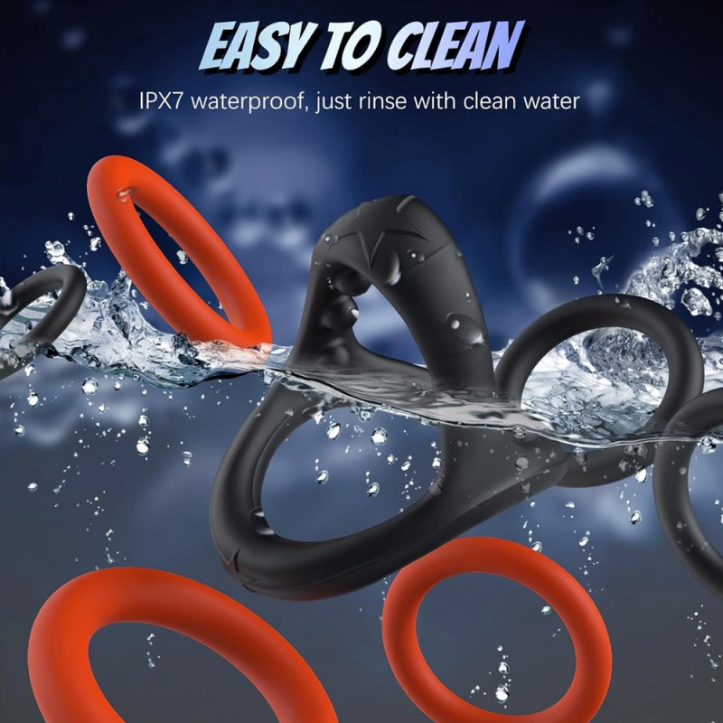 venusfun pk 6 pcs silicone penis ring set for long lasting male sex