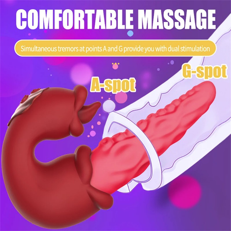 venusfun rotating tongue strong vibration licking and sucking g-spot vibrator comfortable massage