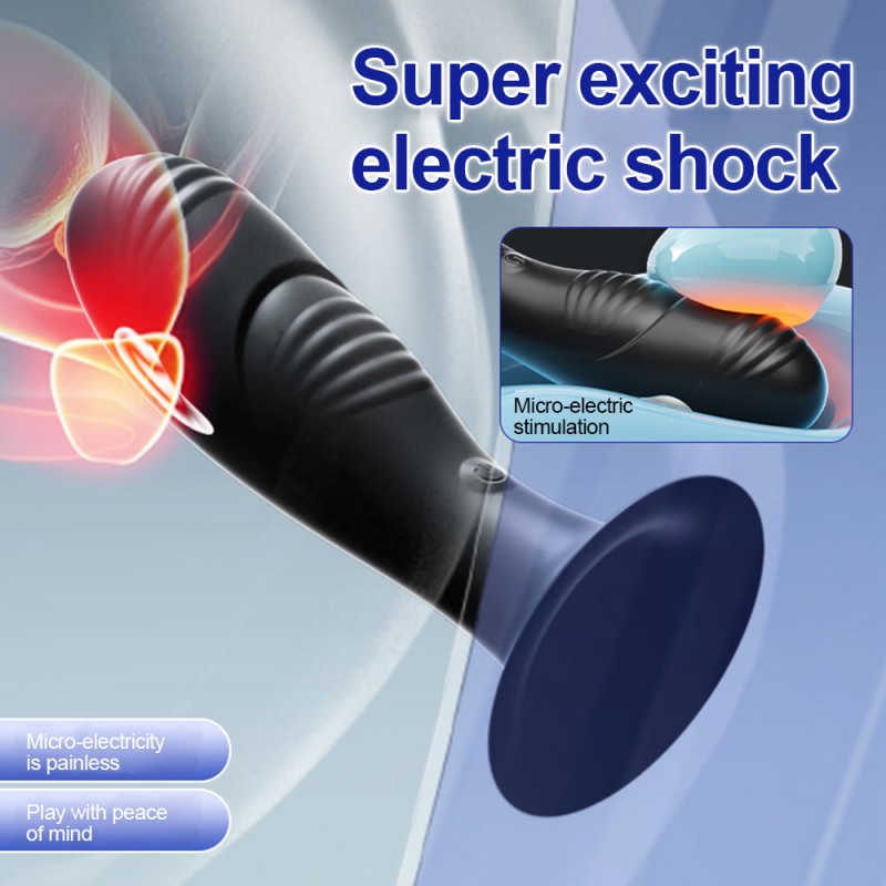 venusfun roselex electric shock anal plug prostate massager with suction cup super exciting