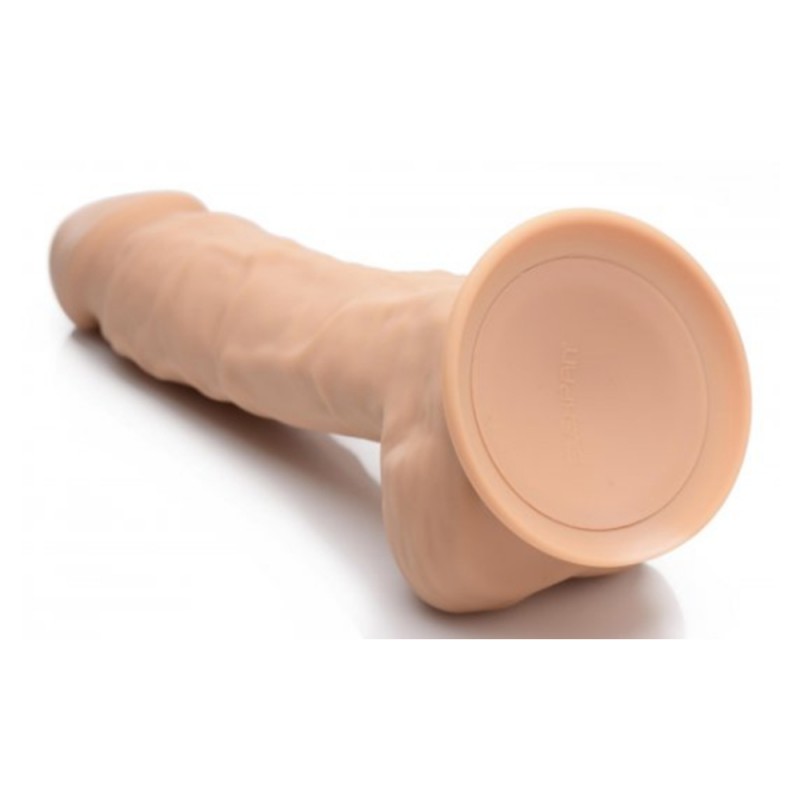 xr brands 8 inch silexpan hypoallergenic silicone vibrating dildo with suction cup best dildo