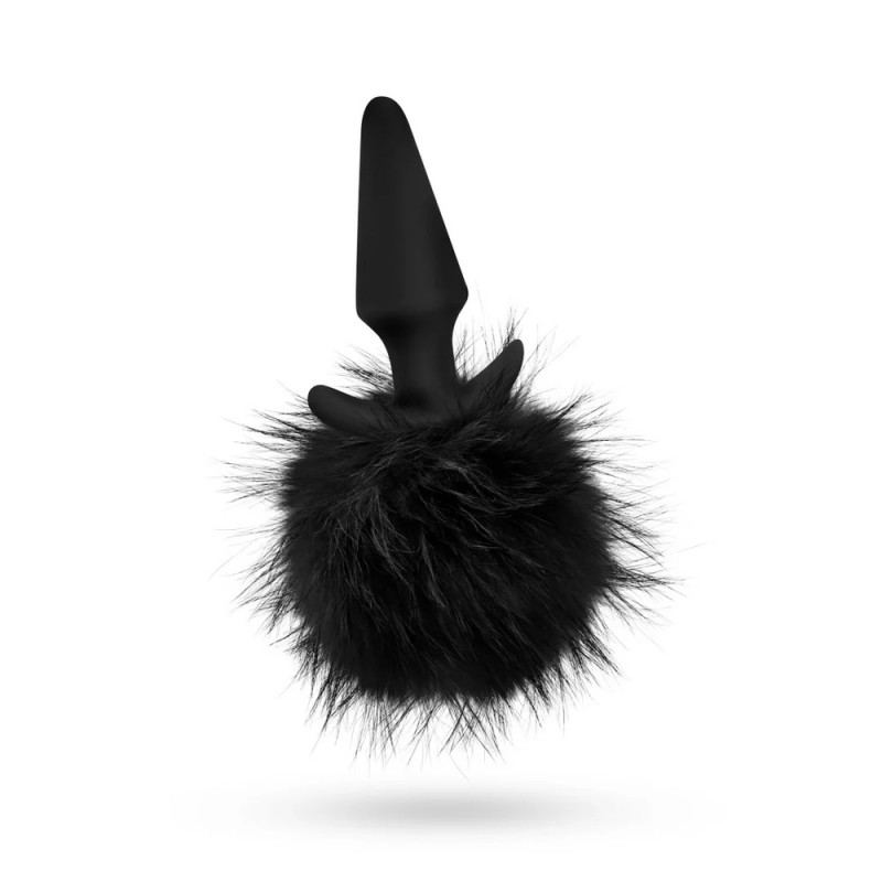 blush anal adventures platinum rabbit tail 6.75-inch anal plug suitable size
