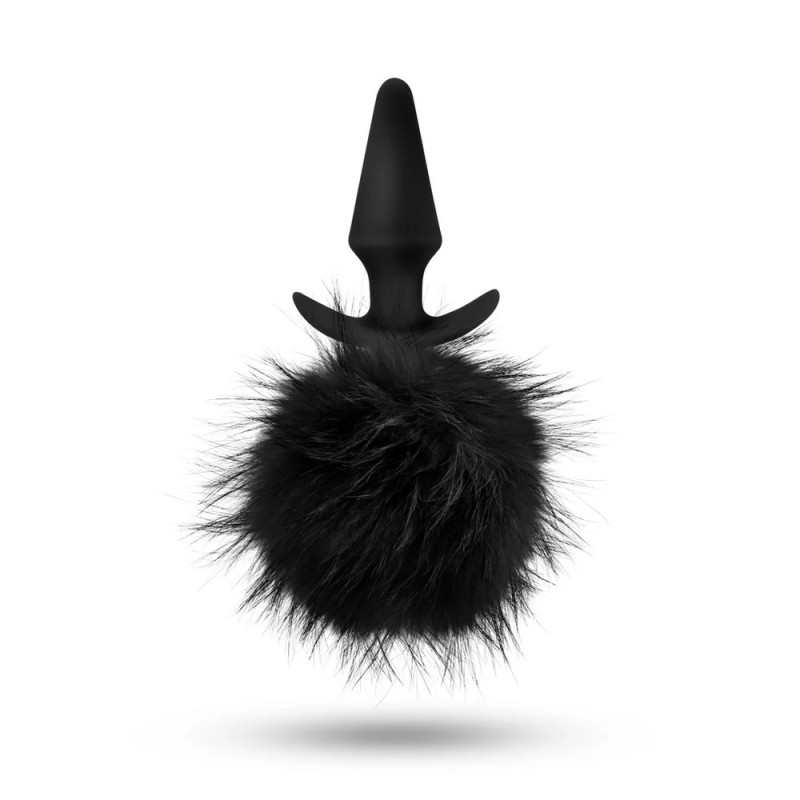 blush anal adventures platinum rabbit tail 6.75-inch anal plug best anal toys