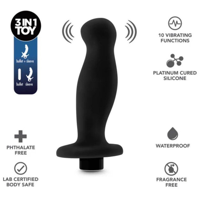 blush anal adventures platinum silicone prostate massager 02 10 vibating functions