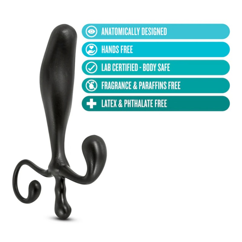 blush anal adventures platinum silicone prostate stimulator hands free