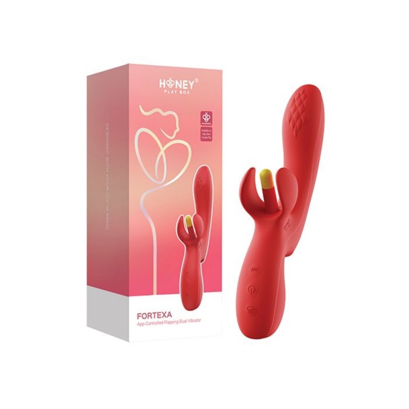honey play box fortexa kinky finger flapping clit g-spot vibrator with app control exquisite package