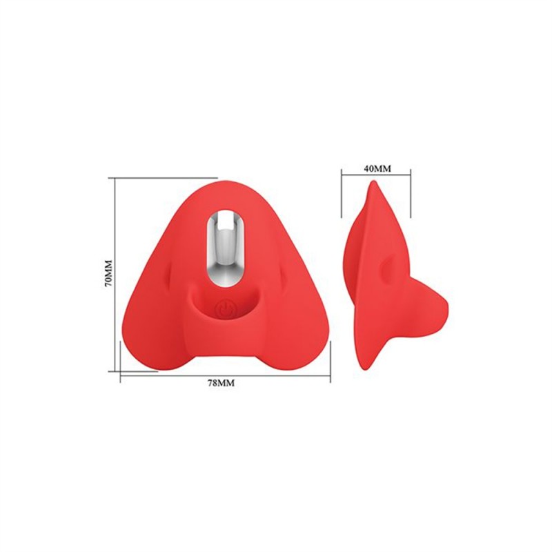 pretty love carnation manta ray clitoral silicone finger vibrator suitable size for everyone