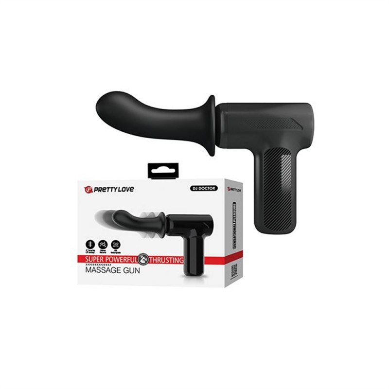 pretty love dj doctor silicone dildo thrusting gun massager exquisite package