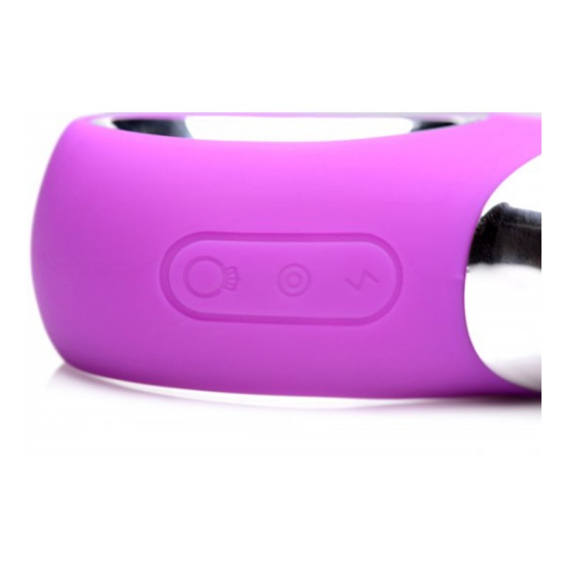 xr brands twirly 66x spinning silicone clitoral g-spot rabbit vibrator purple rabbit