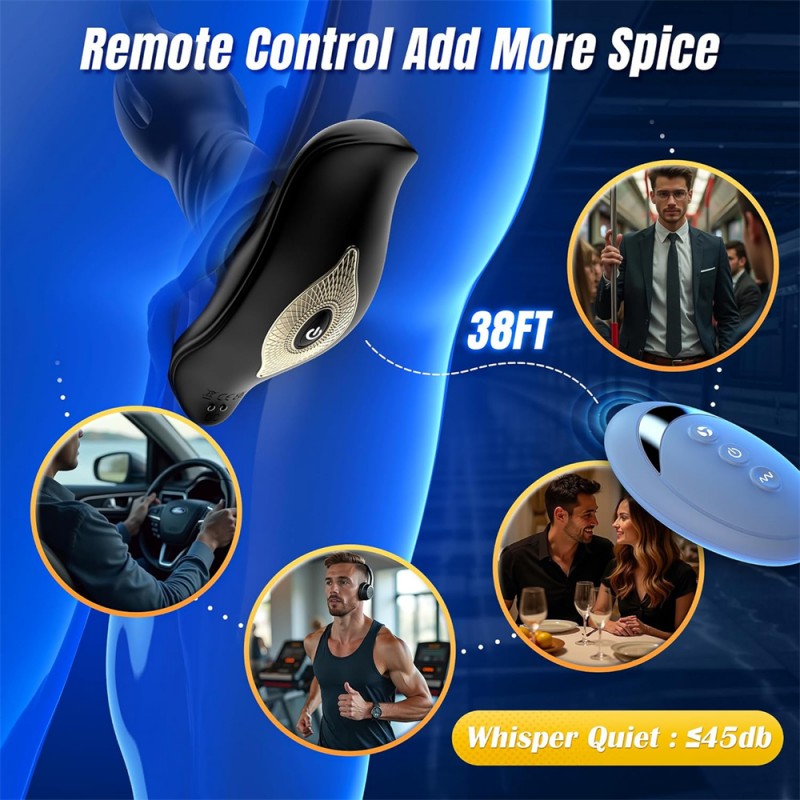 venusfun hell flower prostate massager anal plug remote control
